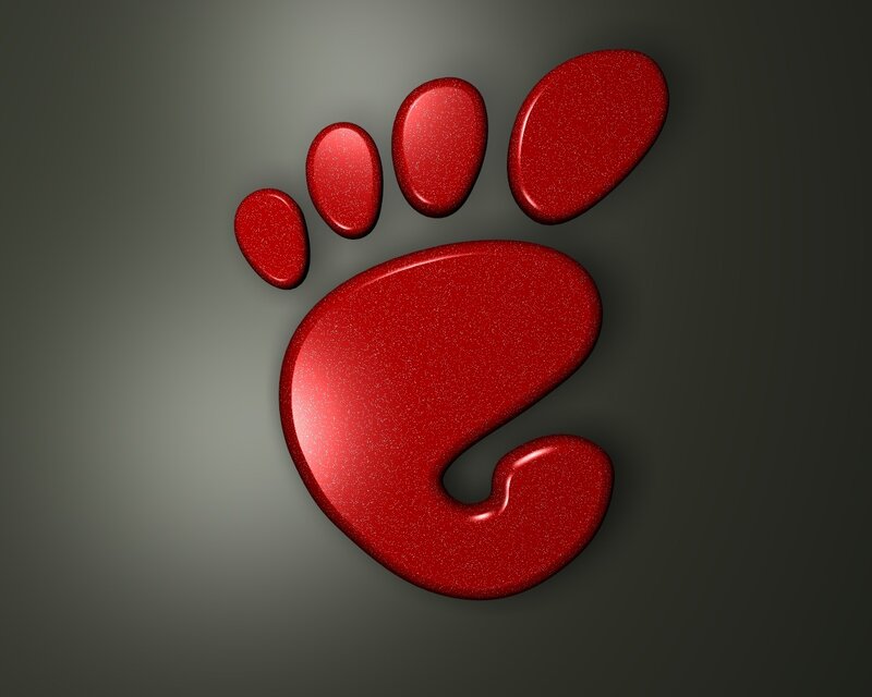 red paw print logo