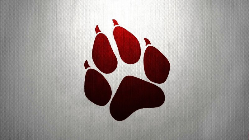 Red Paw Print
