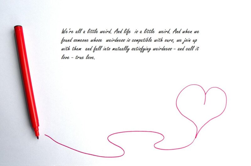 Red Pen and Heart Drawing