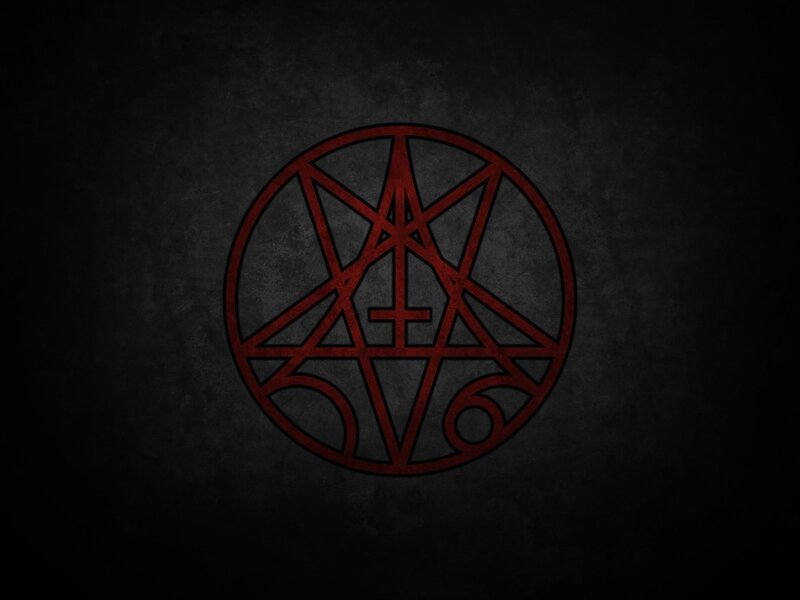 red pentagram symbol