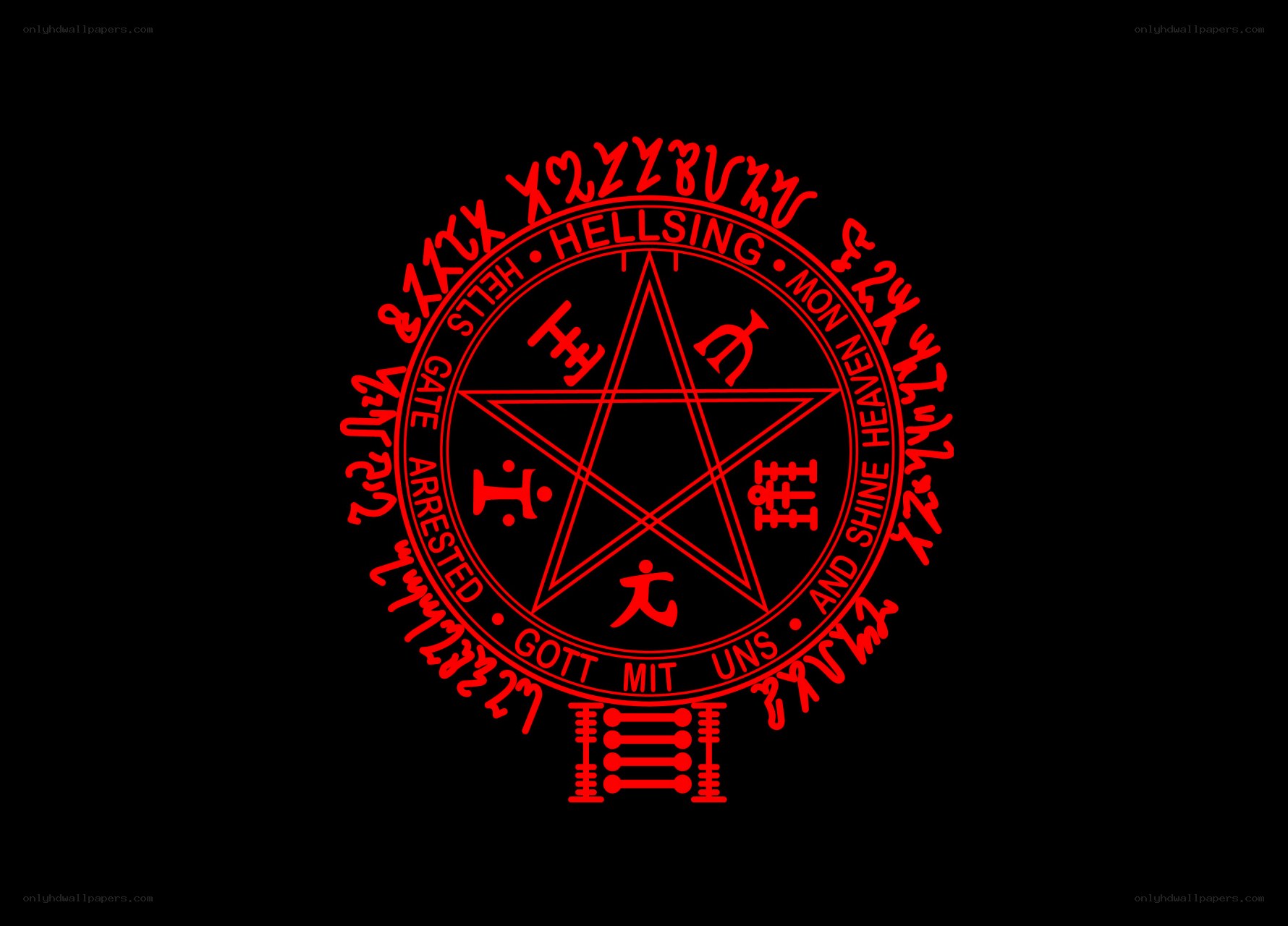 red pentagram symbol