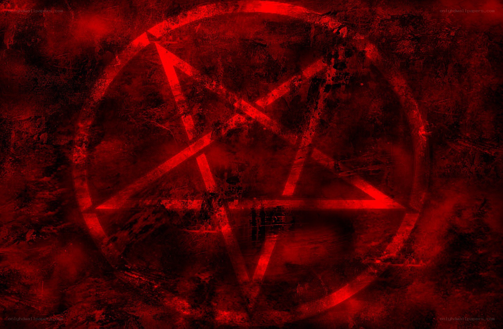red pentagram symbol