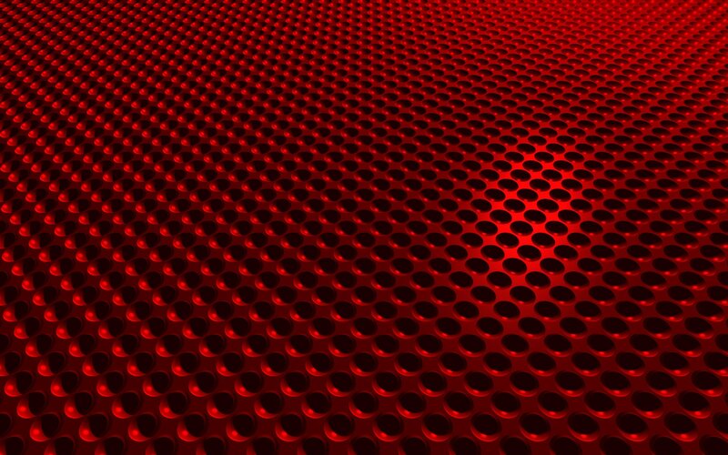 Red Perforated Surface