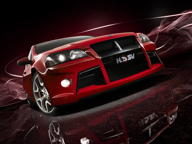 Red Performance Car — Dramatic