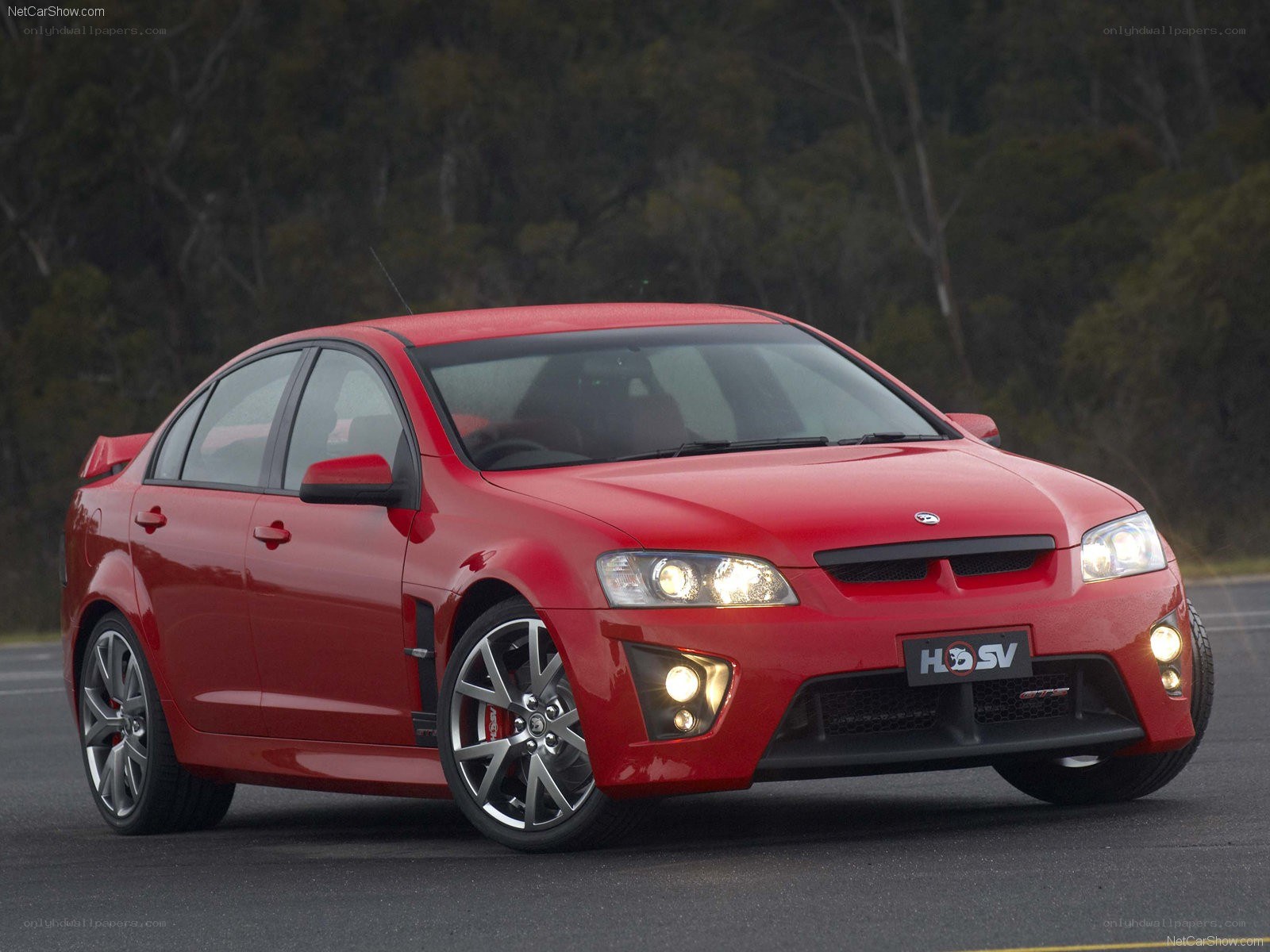 red performance sedan