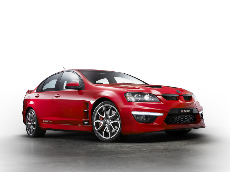 Red Performance Sedan — Dramatic