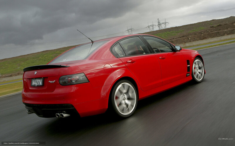 Red Performance Sedan — Dynamic, Photograph