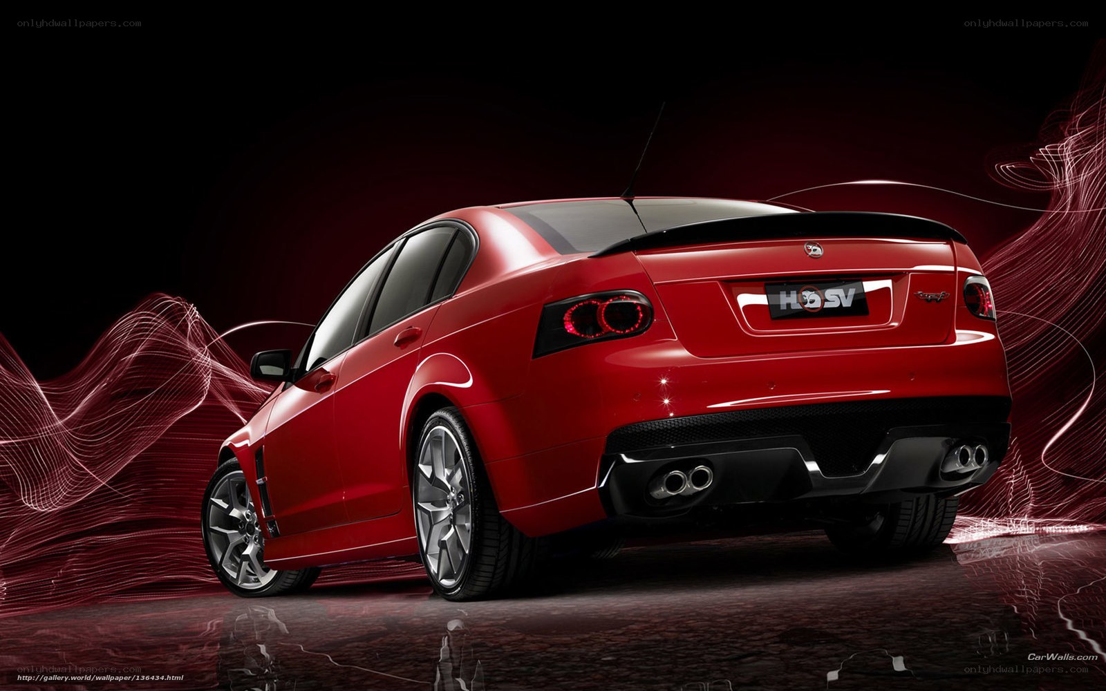 red performance sedan