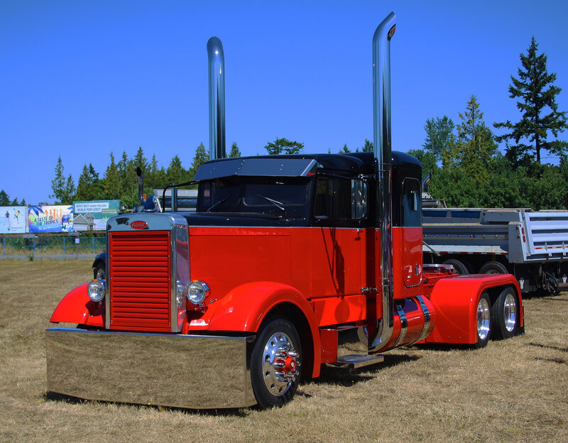Red Peterbilt Truck — Outdoor