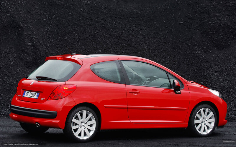 Red Peugeot 207 Hatchback — Neutral, Photograph