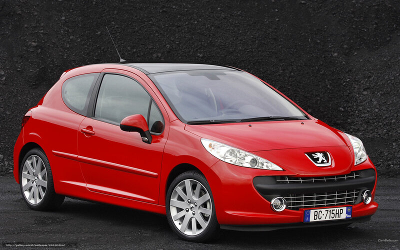 Red Peugeot 207 Hatchback — Neutral