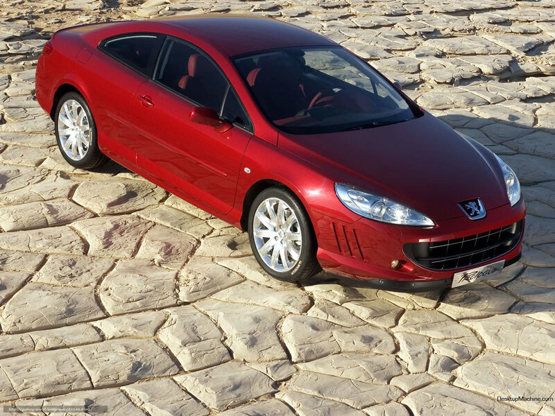 Red Peugeot Coupe