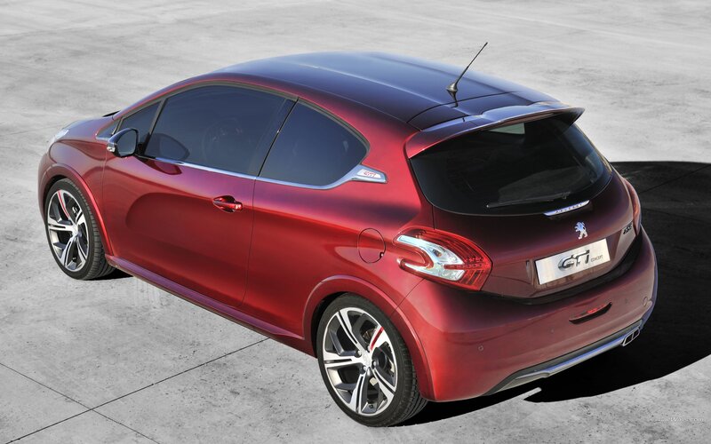 Red Peugeot GTI Concept
