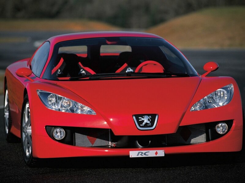 Red Peugeot RC Concept