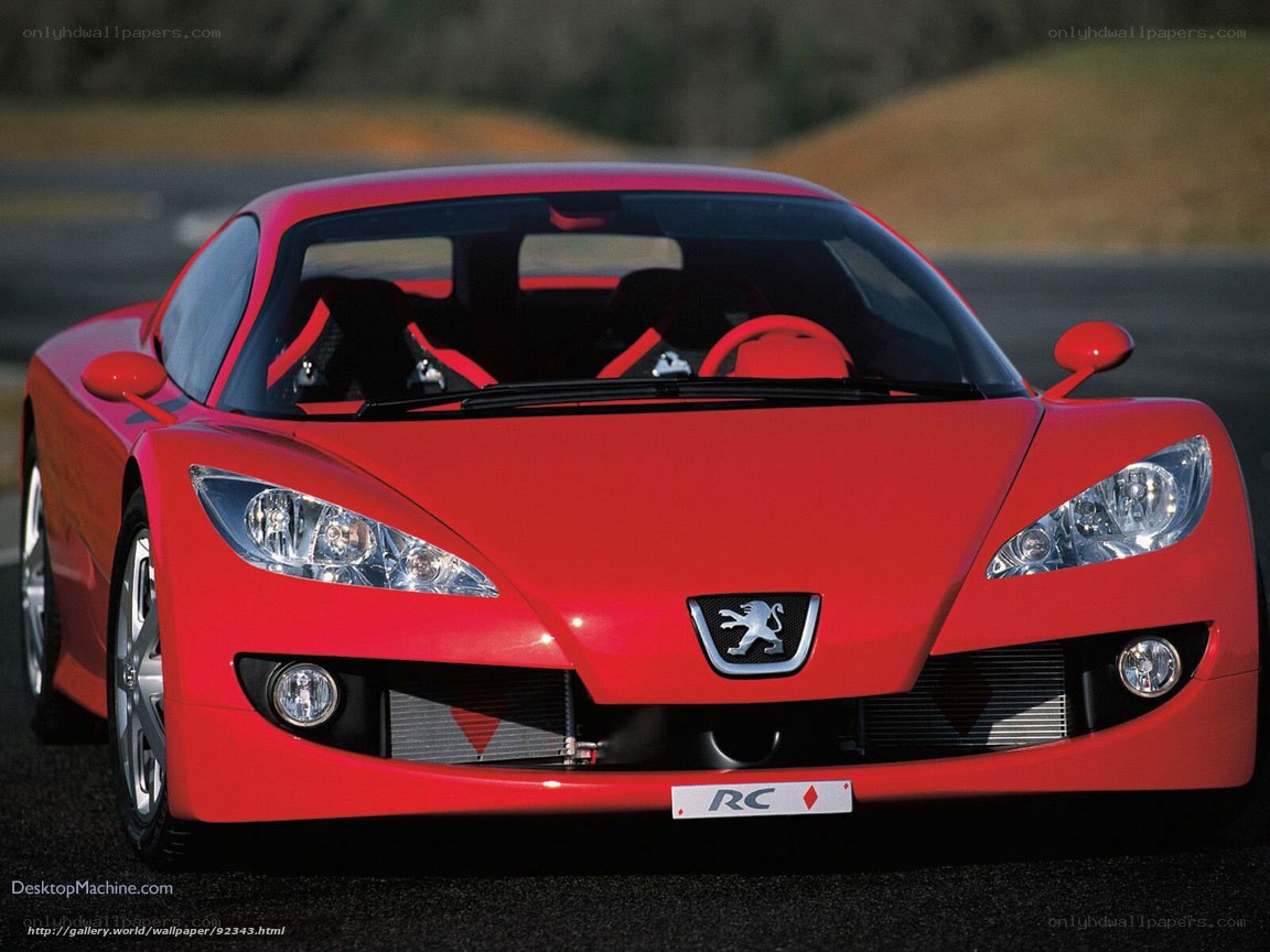 Red Peugeot RC Concept