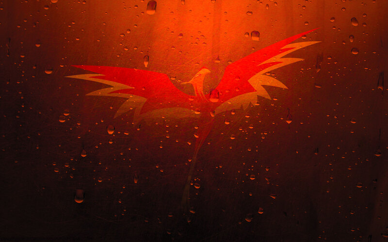 Red Phoenix Logo — Dramatic
