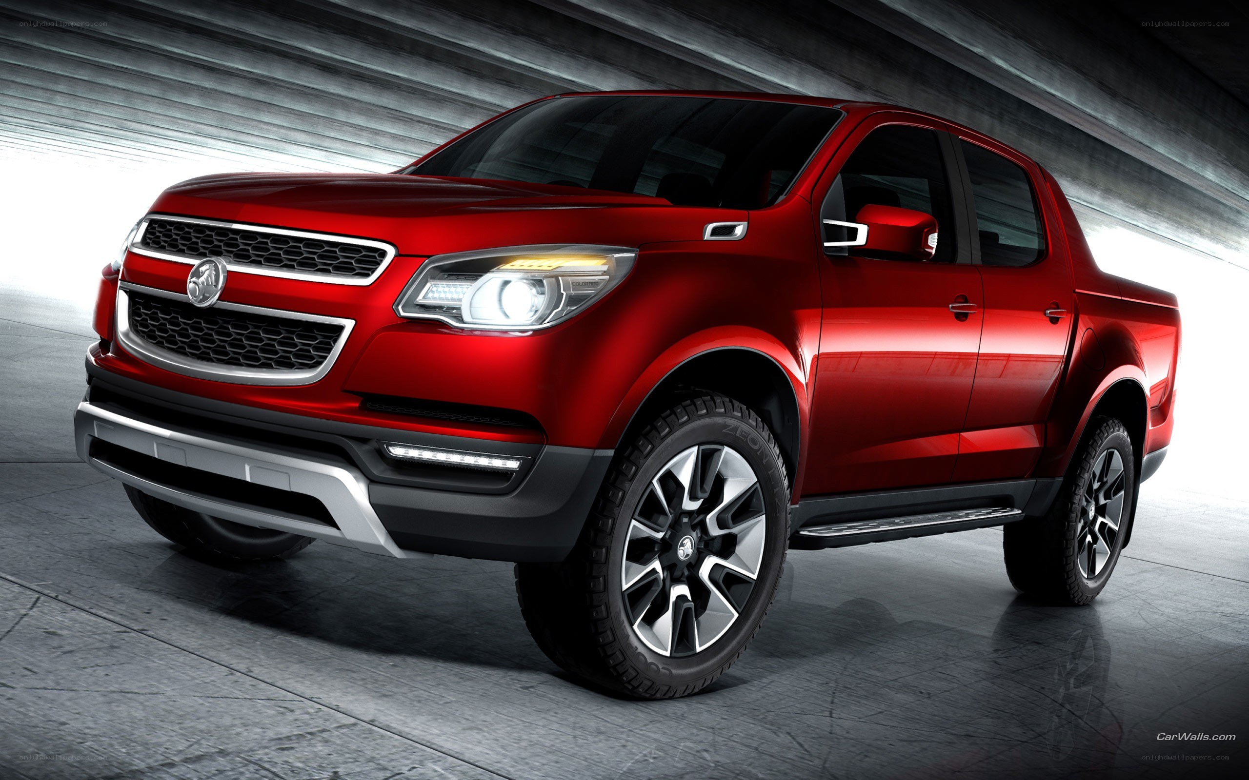 Red pickup truck concept