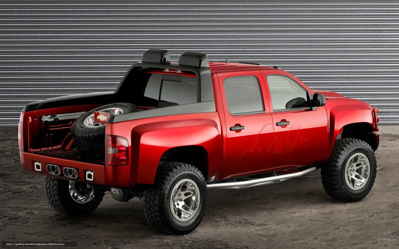 red pickup truck concept