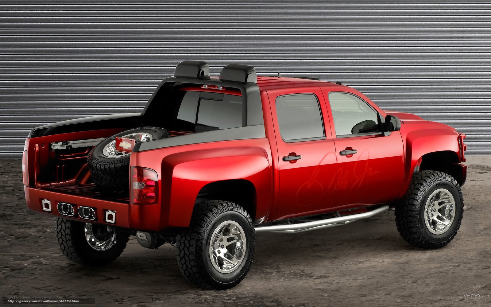 red pickup truck concept