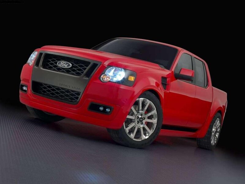 Red Pickup Truck — Dramatic, 3d Render, Headlights