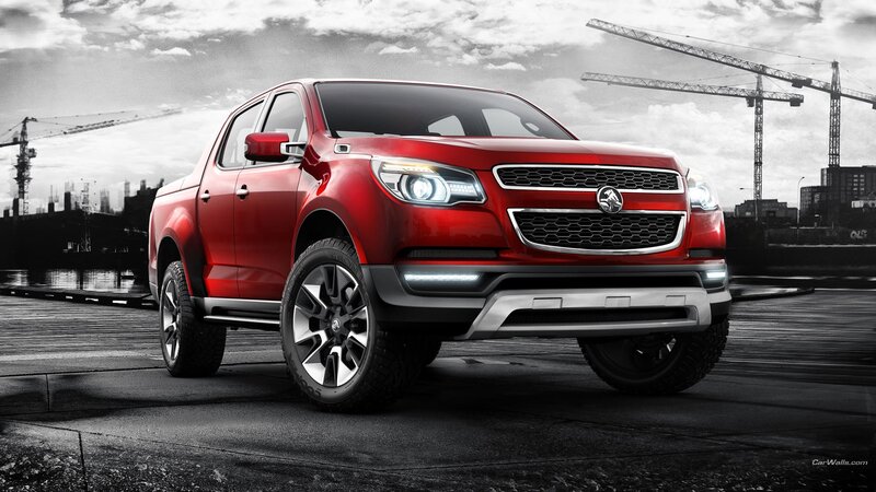 Red Pickup Truck — Dramatic, Digital Art
