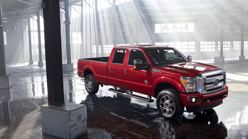 Red Pickup Truck — Dramatic, Photograph, Factory