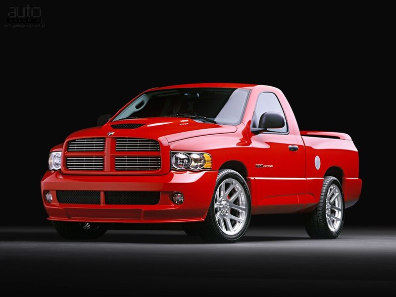 Red Pickup Truck — Dramatic, Photograph, Silver Wheels, Black Grille