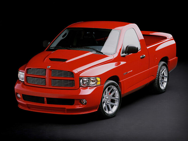 Red Pickup Truck — Dramatic, Photograph