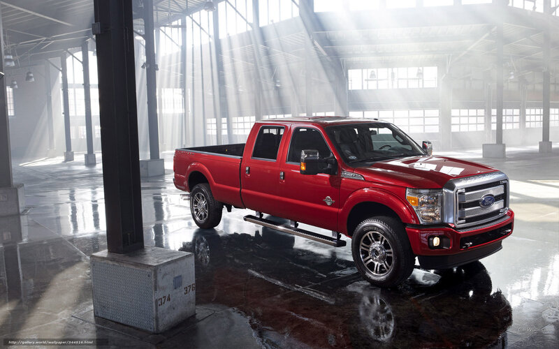 Red Pickup Truck — Dramatic, Photograph, Warehouse, Sunlight