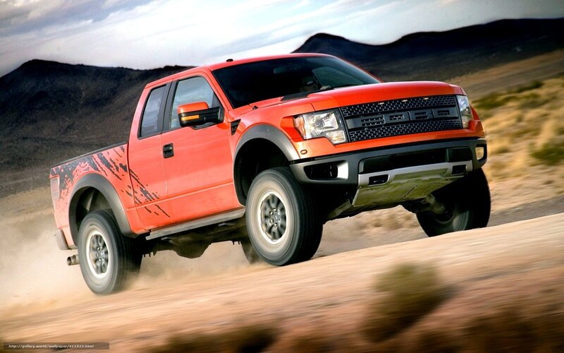 Red Pickup Truck — Dynamic, Afternoon, Photograph, Dirt Road