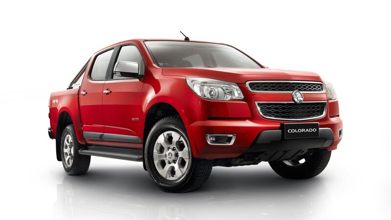 Red Pickup Truck — Neutral, Photograph, Grille, Side Step