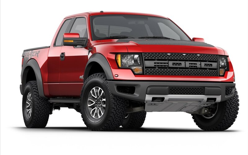 Red Pickup Truck — Neutral, Photograph, Grille