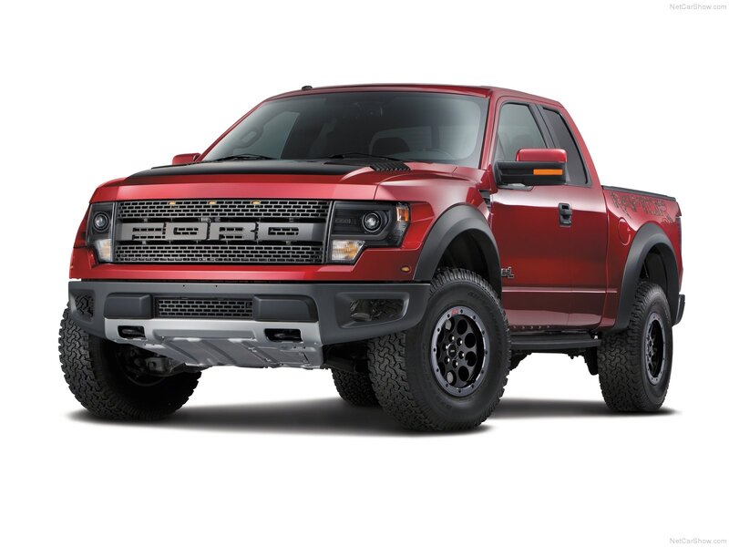 Red Pickup Truck — Neutral, Photograph, Grille, Tires