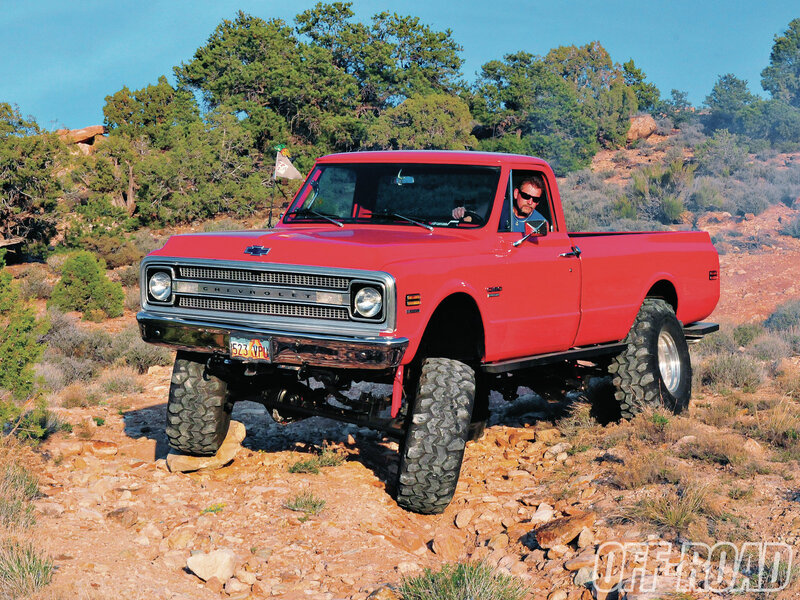 Red Pickup Truck — Outdoor, Afternoon
