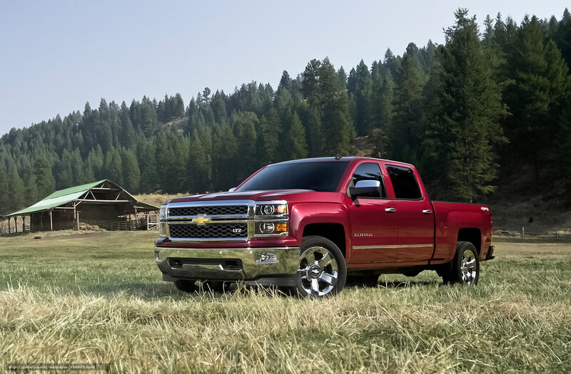 Red Pickup Truck — Serene, Afternoon, Photograph, Field, Barn