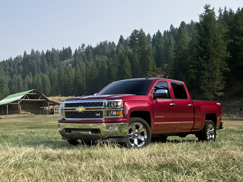 Red Pickup Truck — Serene, Afternoon, Photograph, Field