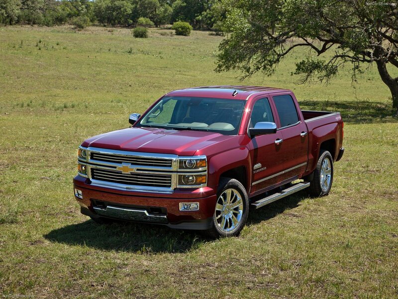 Red Pickup Truck — Serene, Afternoon, Photograph, Grass Field