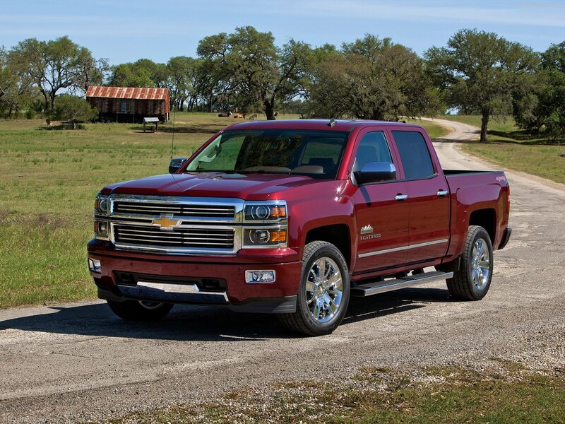Red Pickup Truck — Serene, Afternoon, Photograph, Gravel Road