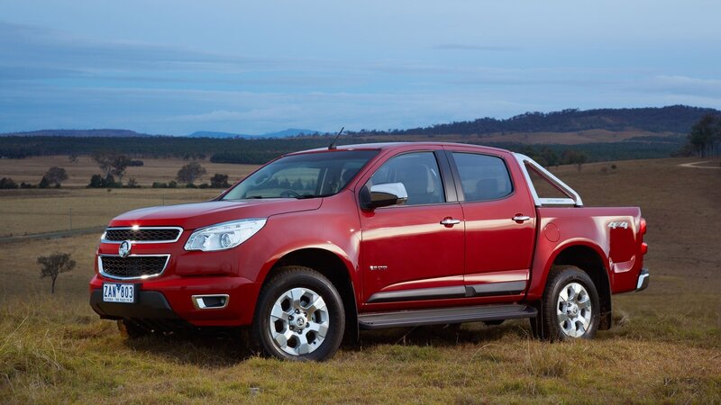 Red Pickup Truck — Serene, Sunset, Photograph, Field