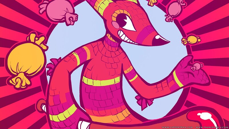 Red Pinata Character