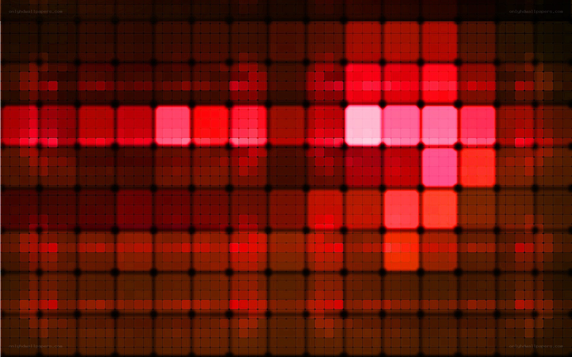 red pixel art grid