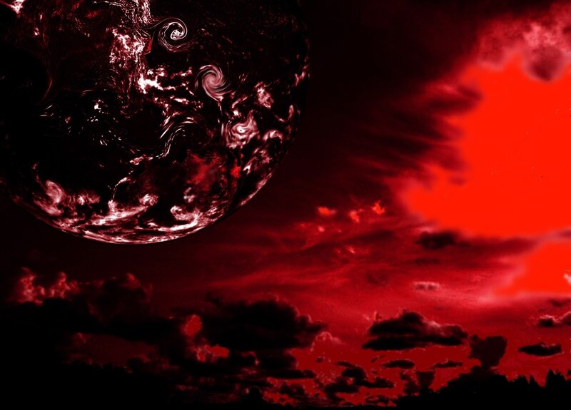 Red Planet in Sky
