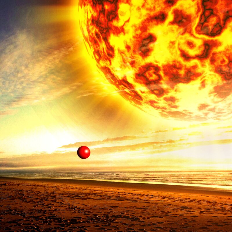 Red Planet in Sky — Yellow