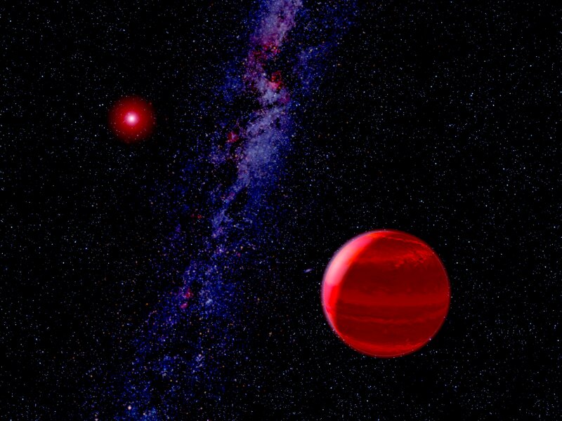 Red Planet in Space — Cosmic, Night