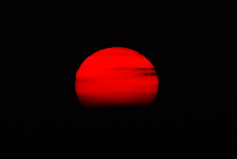 Red Planet in Space — Dramatic, Photograph
