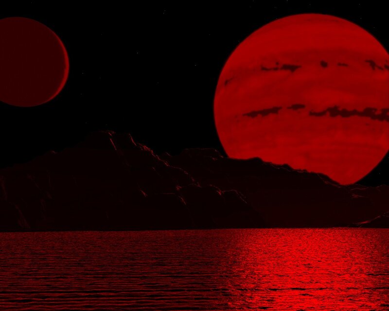 Red planet landscape