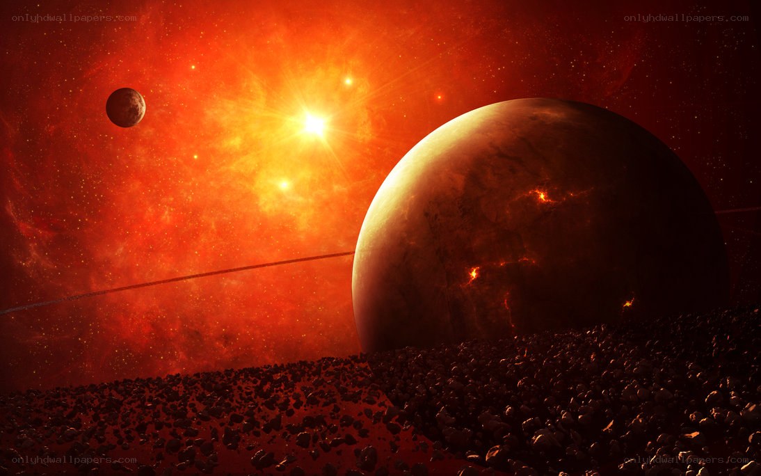 Red planet landscape