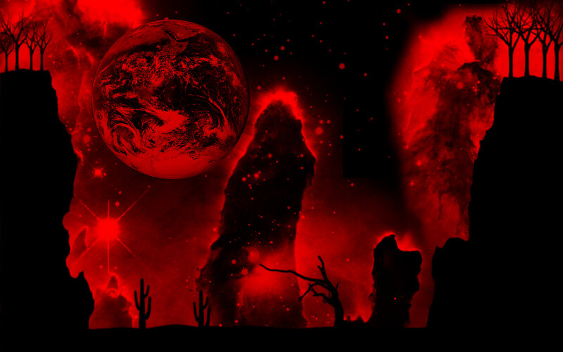 Red planet landscape