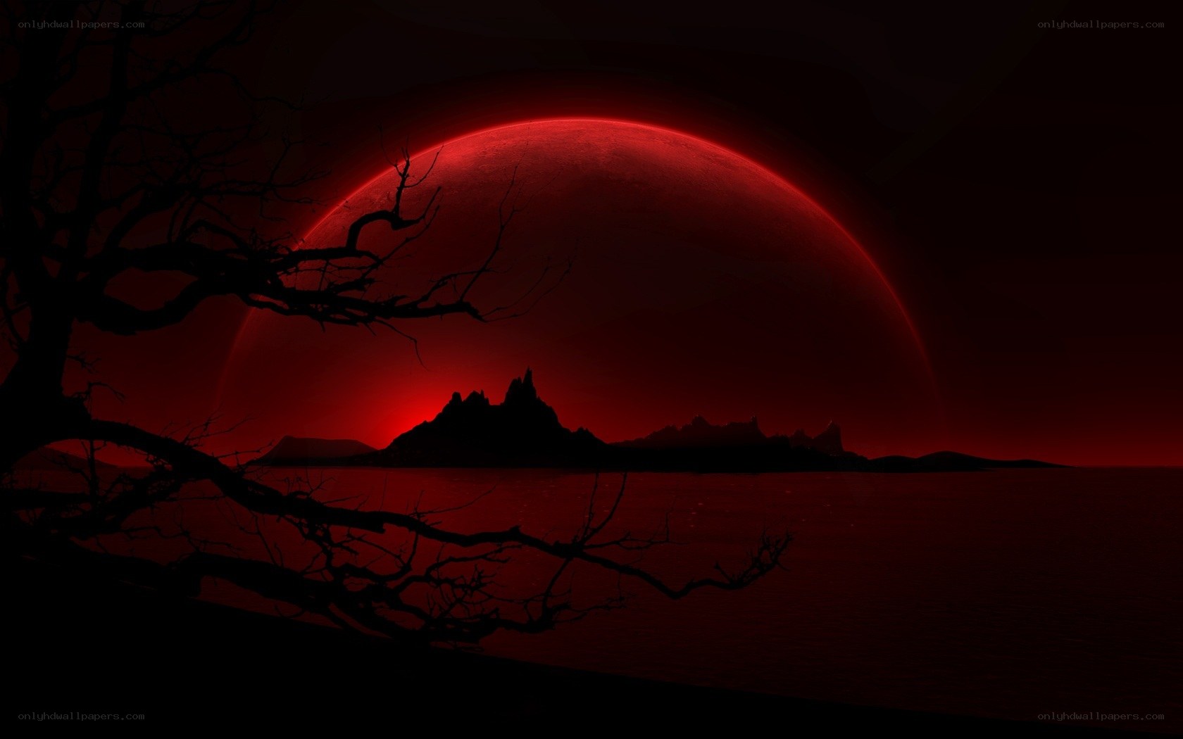 Red planet landscape
