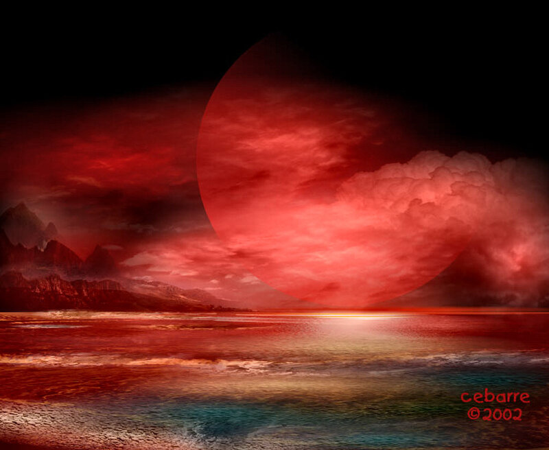 Red Planet Landscape — Dramatic